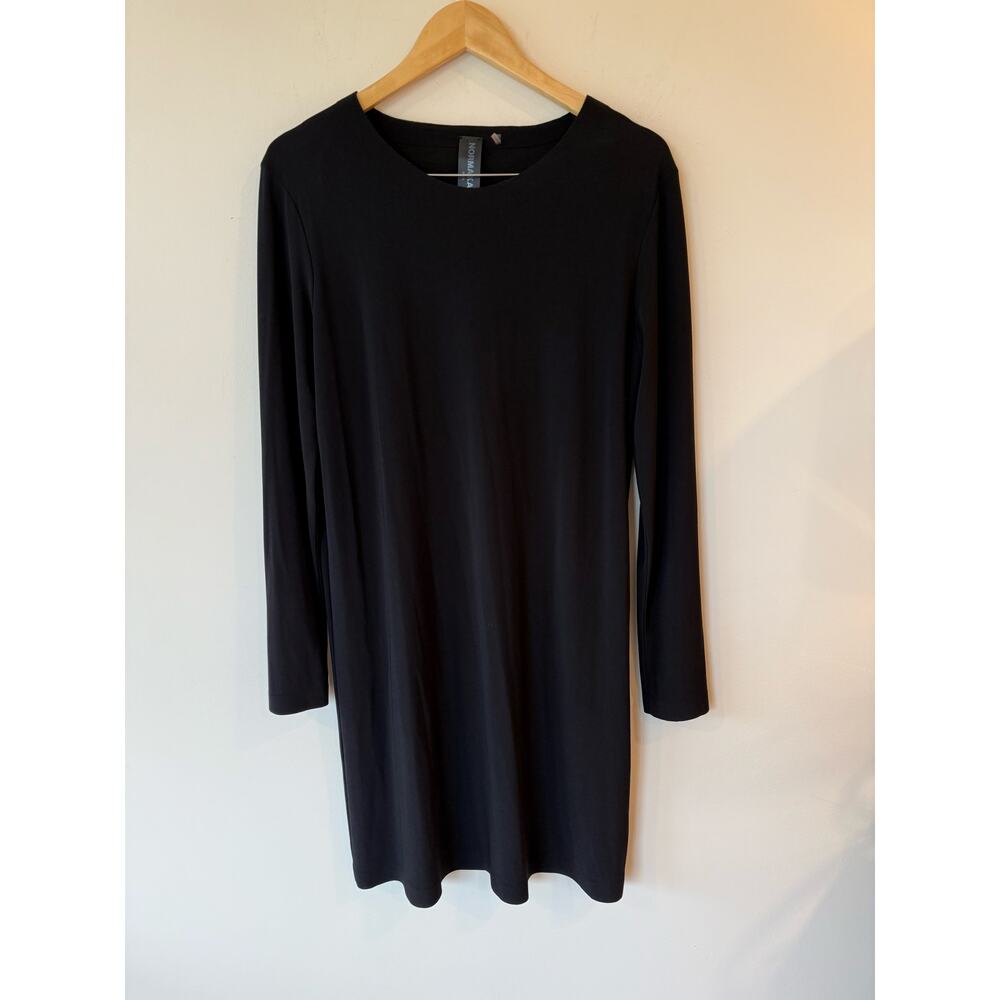Norma Kamali Kulture Go Crew Neck Dress Black Size Medium